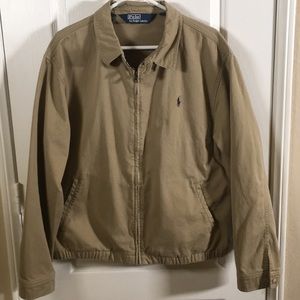 Polo by Ralph Lauren Khaki Zip Up Jacket Sz Large
